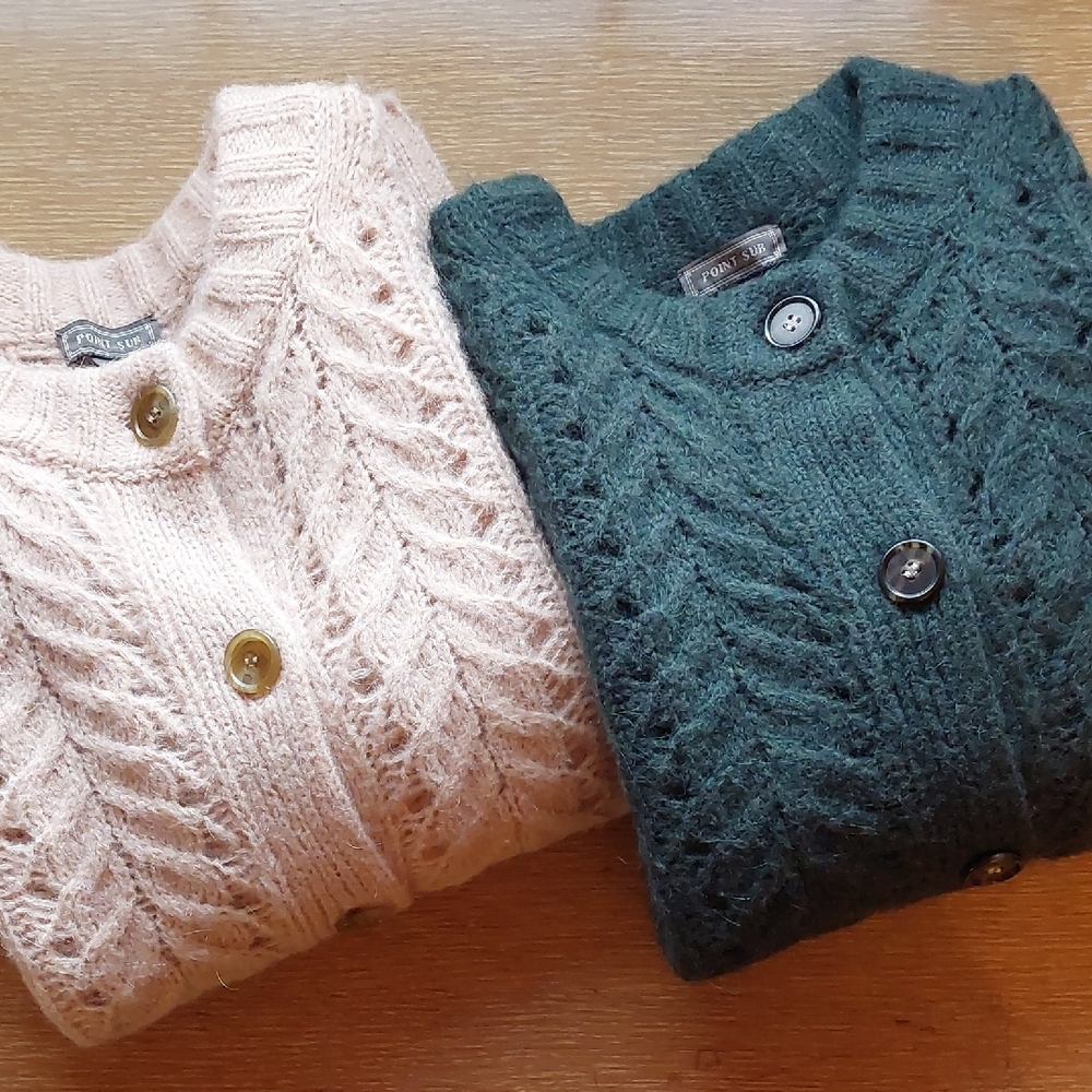 Bundle J Crew Point Sur Wool Blend Cardigans XS